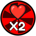 Double Health Game Pass icon from FREE FOR ALL on Roblox