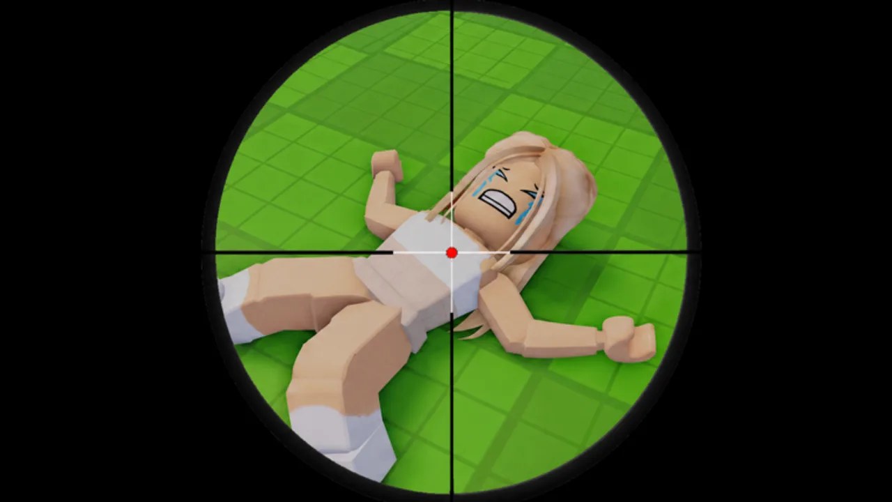 FREE FOR ALL Roblox arena thumbnail showing the free-for-all battlegrounds experience